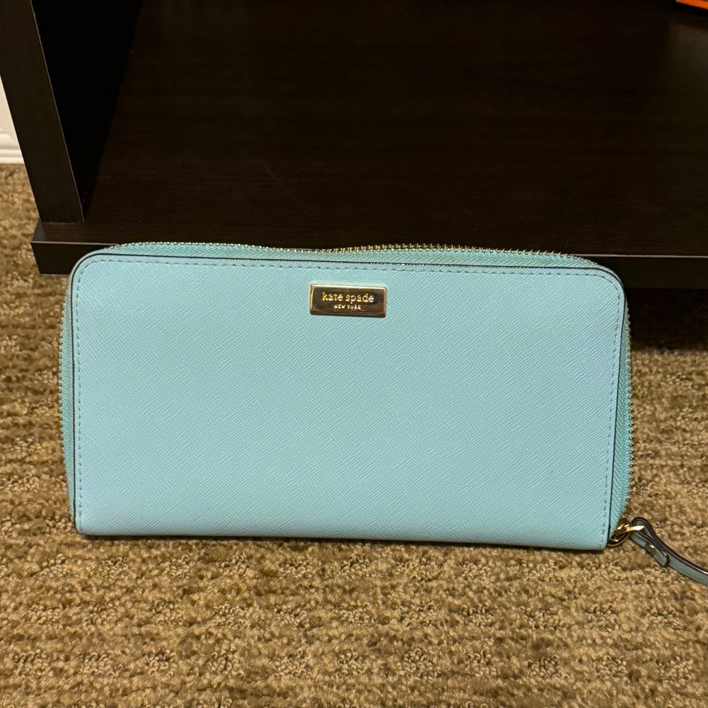 Light Blue Kate Spade Leather Wallet